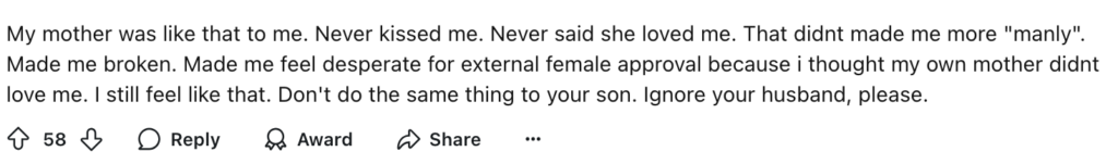Reddit comment